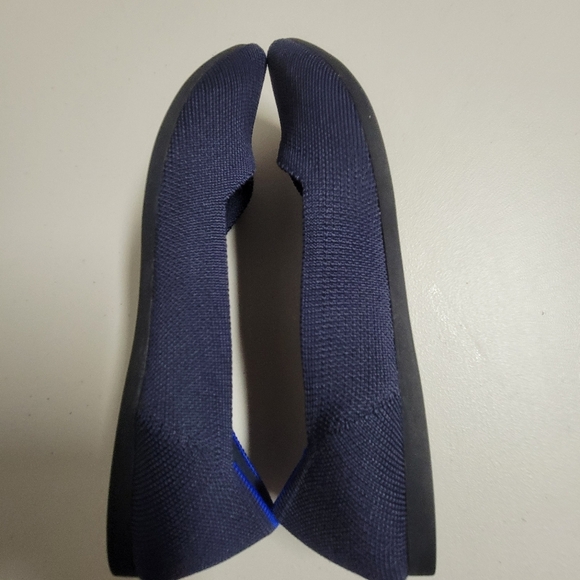 Rothy's The Point Navy Flats Size W8. - Picture 4 of 11